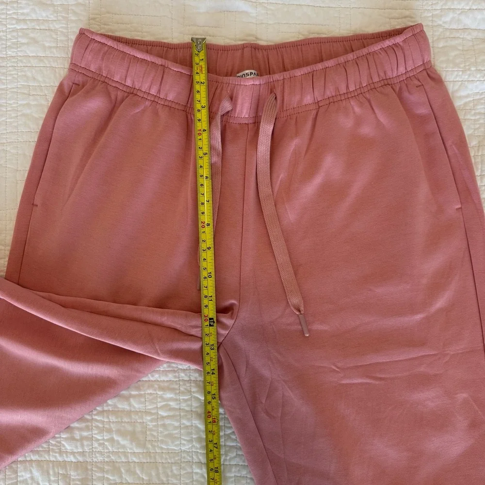 Womens Pink 2‎ Piece Sweatsuit Set Quarter Zip Joggers EcoCosy Large NWT Soft
